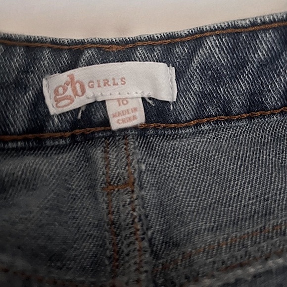 GB Girls Wide Straight Leg Distressed Jeans Size 10 - Picture 4 of 14